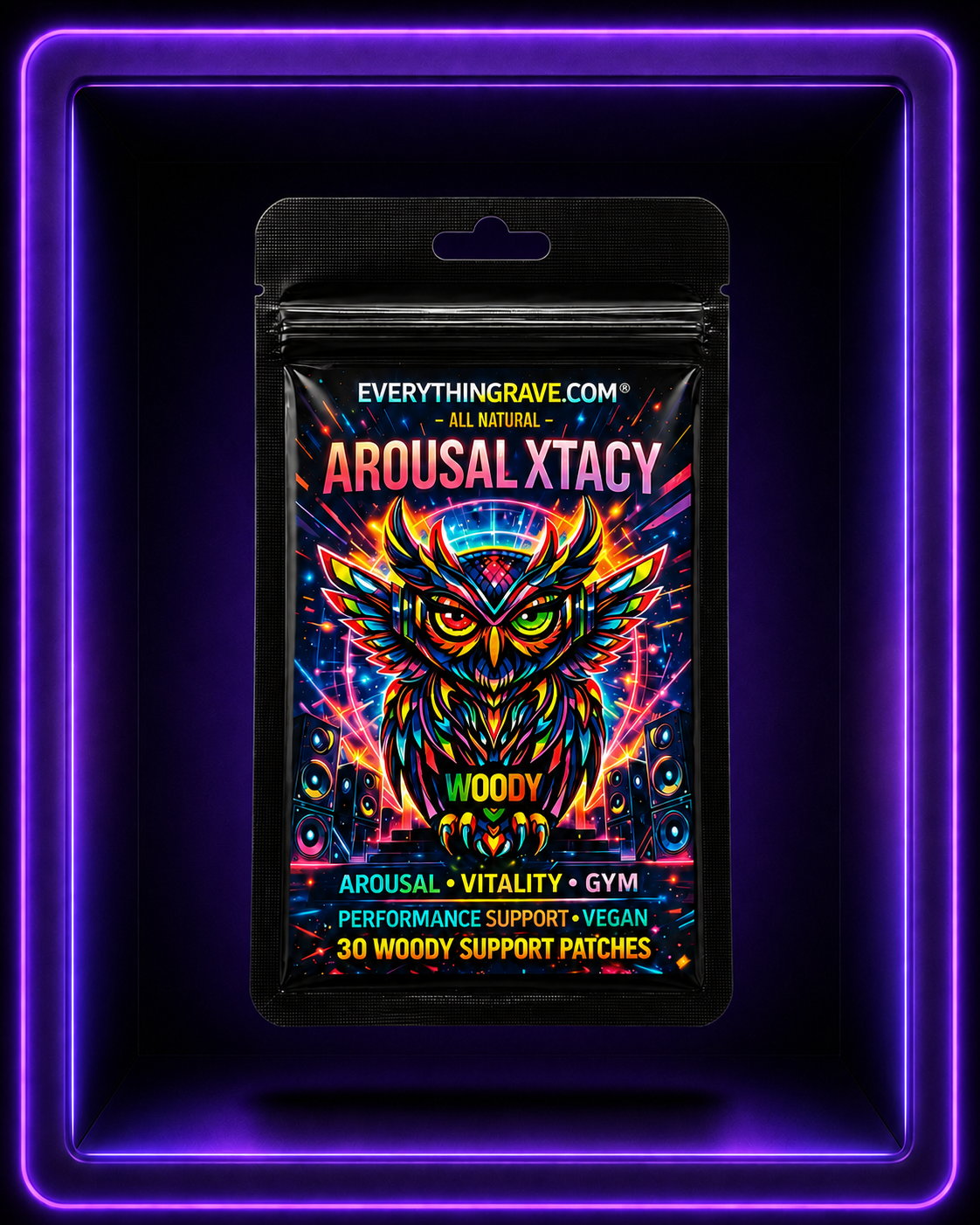 Arousal Xtacy · Blood Flow & Vitality Support Patch · 30 Pack