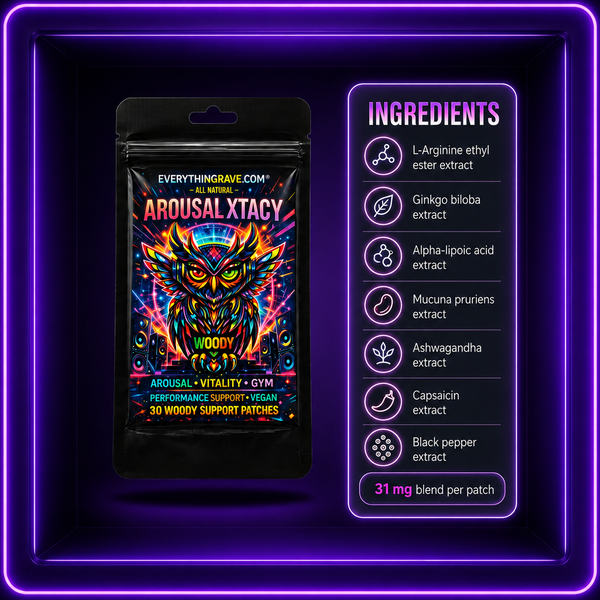 Arousal Xtacy · Blood Flow & Vitality Support Patch · 30 Pack