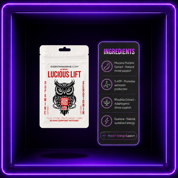 Lucious Lift · Mood & Energy Support Patch · 30 Pack