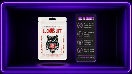 Lucious Lift · Mood & Energy Support Patch · 30 Pack