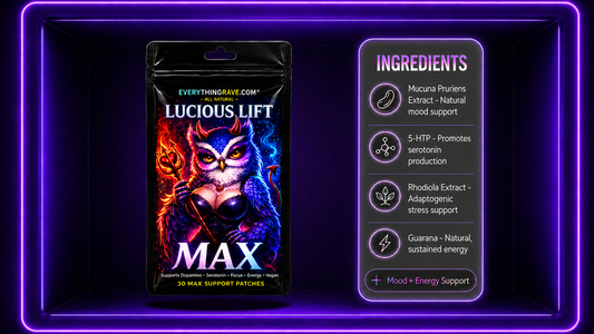 Lucious Lift · Mood & Energy Support Patch · 30 Pack