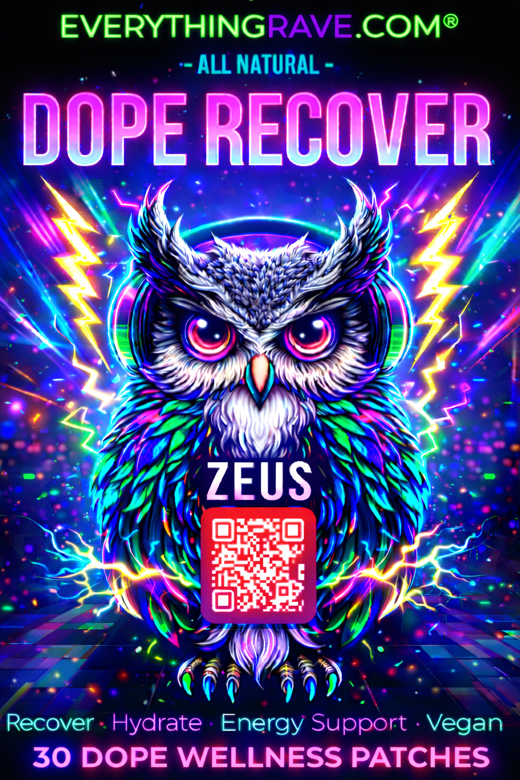 Dope Rave DopeRecover - Natural Post-Party Recovery Transdermal Patch ...