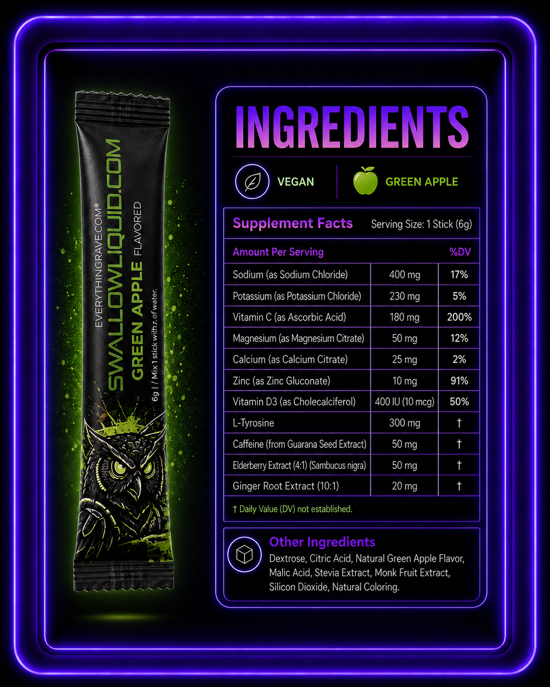 Swallow Liquid Hydration · Sample Pack · 2 Sachets