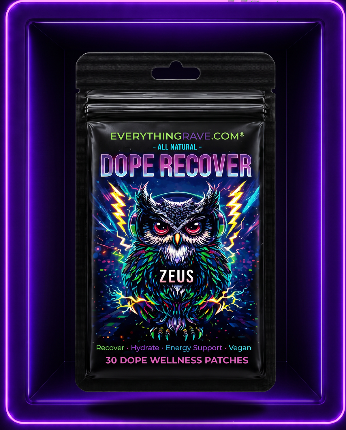 Dope Recover · Recovery Support Patch · 30 Pack
